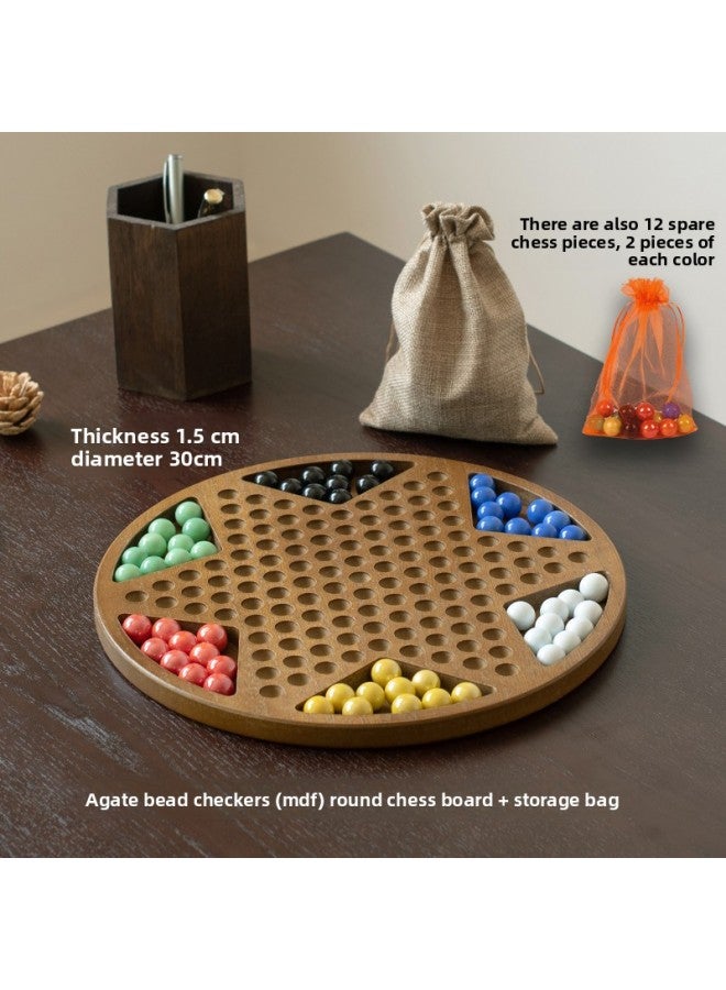 لعبة الداما بكرات زجاجية، كرات داما للأطفال، نسخة للكبار، لعبة بينبول خشبية كبيرة الحجم على الطراز القد